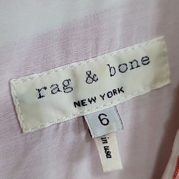 Rag & Bone Orange Sleeveless Dress Sz 6 - Picture 12 of 13